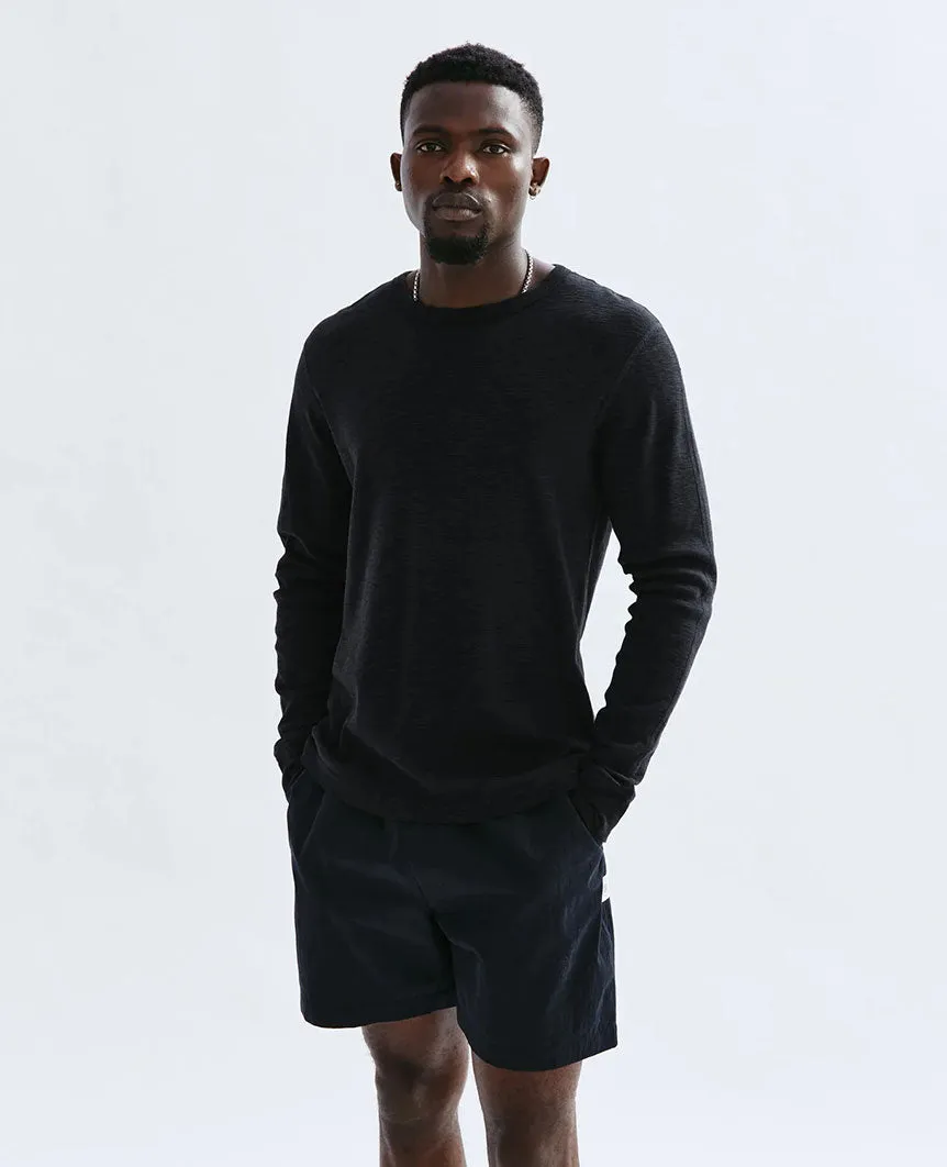 1X1 Slub Long Sleeve Black
