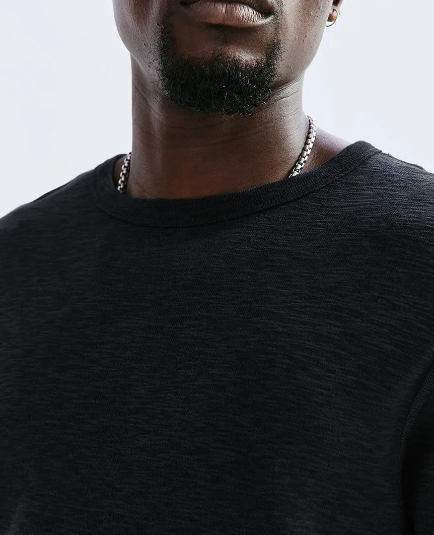 1X1 Slub Long Sleeve Black