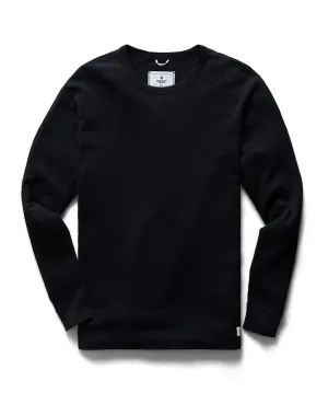 1X1 Slub Long Sleeve Black