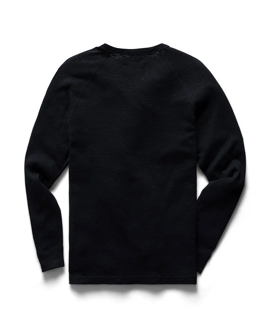 1X1 Slub Long Sleeve Black