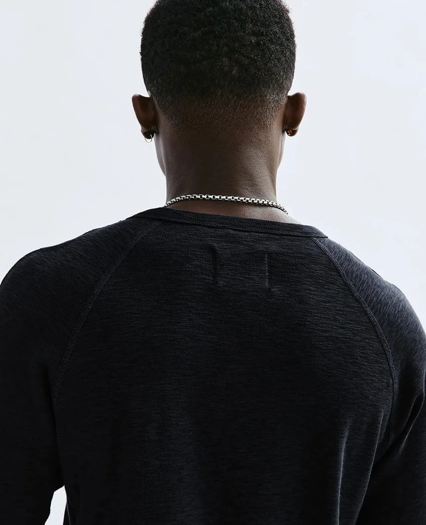 1X1 Slub Long Sleeve Black