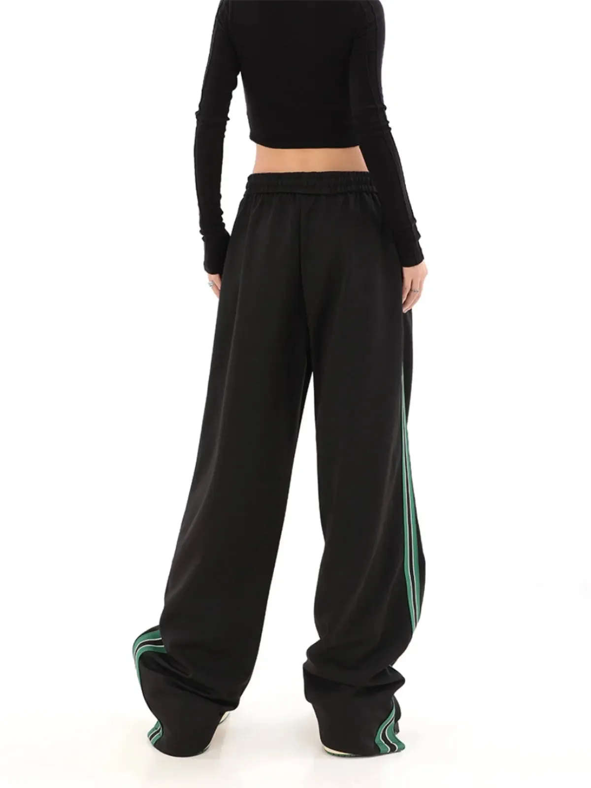 【23s August.】Striped High Waist Sweatpants