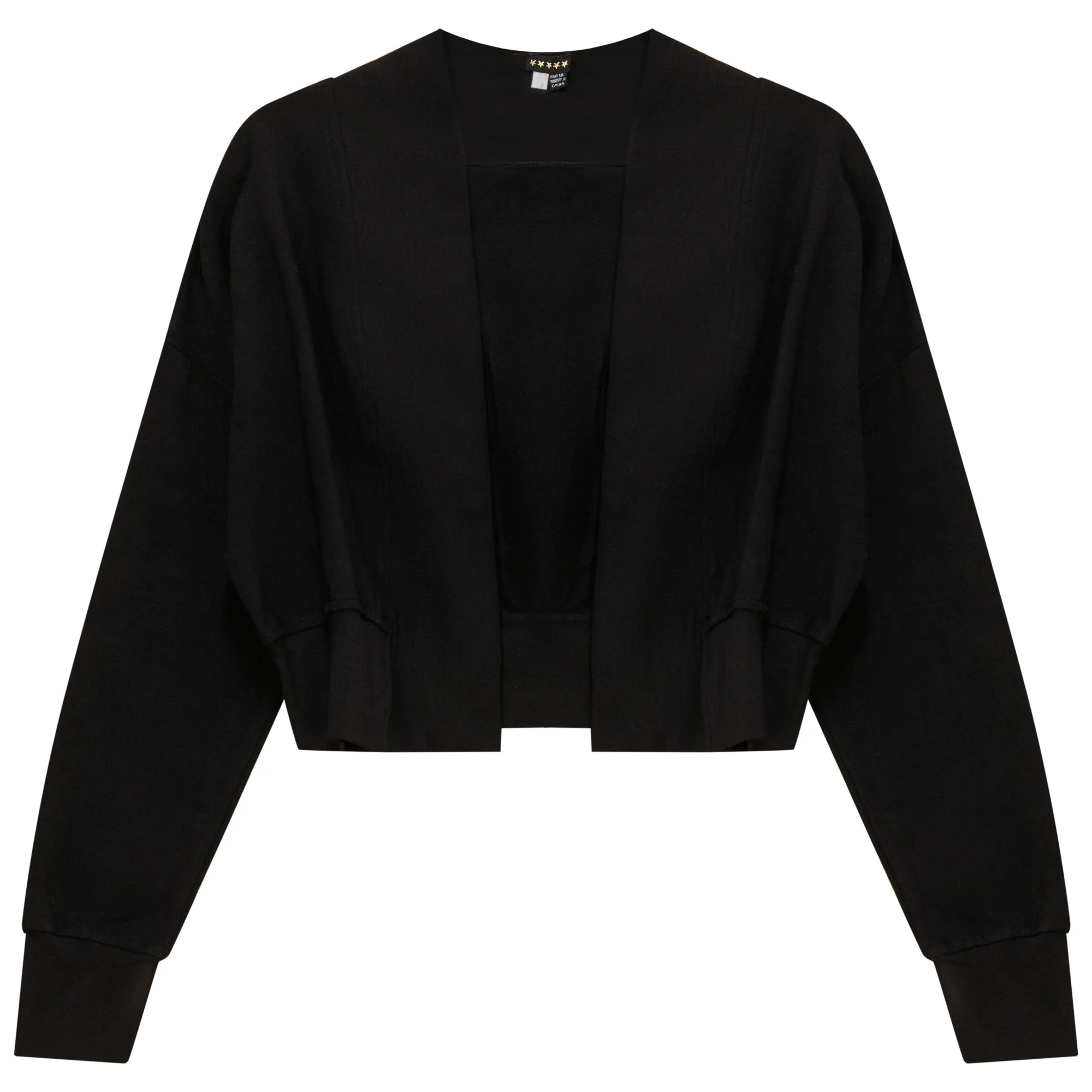 5 Stars Black Crop Cardigan WB4CPT7038C