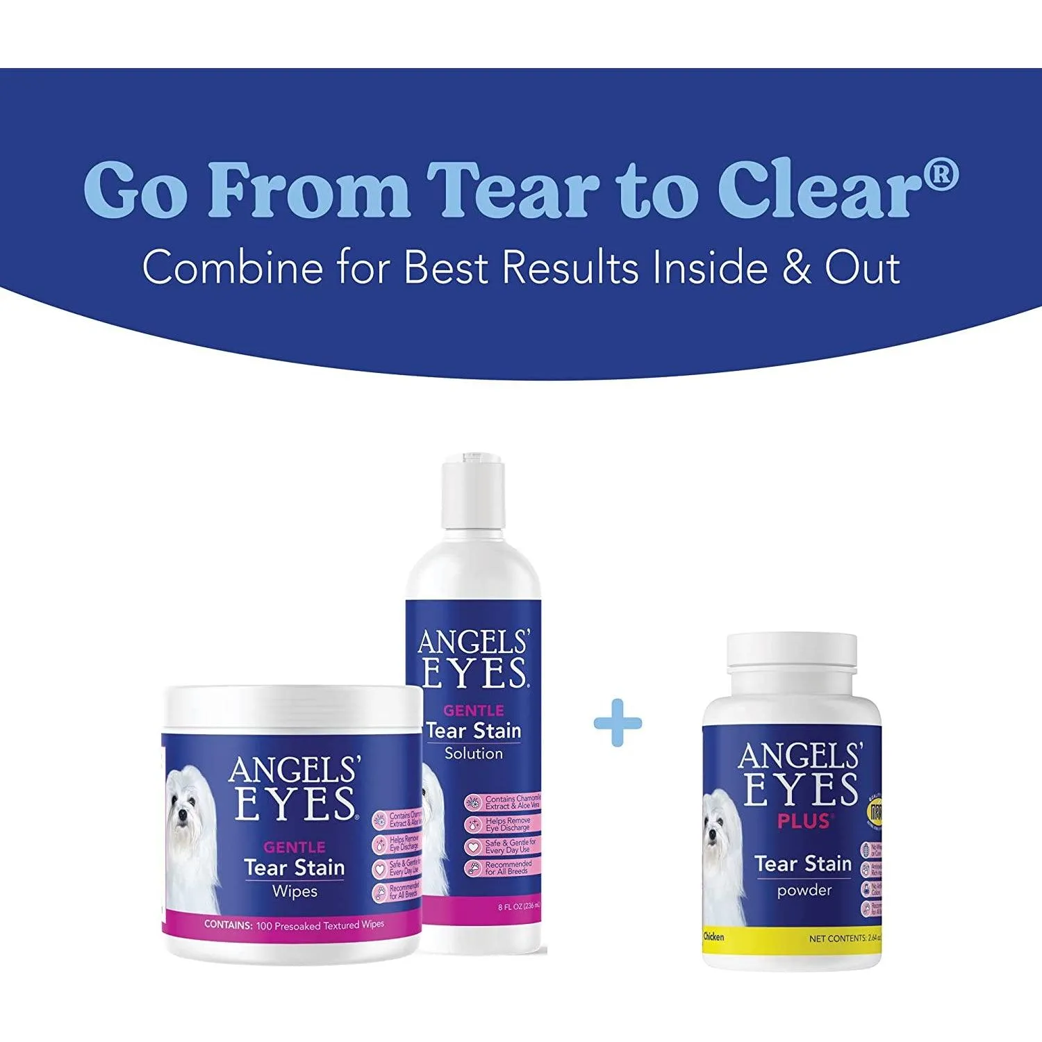 Angels' Eyes Plus Tear Stain Powder Chicken for Dogs & Cats Supplement
