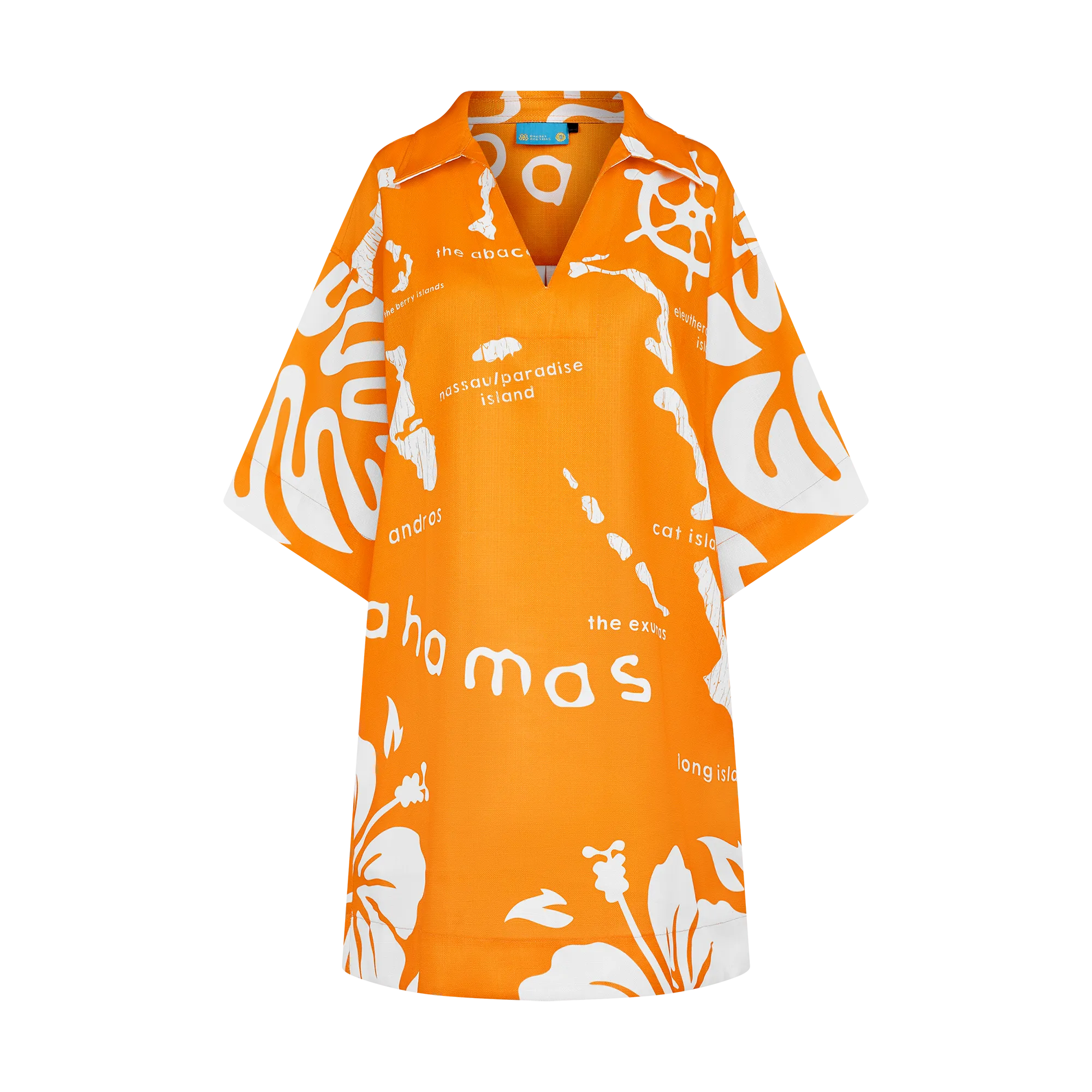 ARCHIPELAGO TUNIC DRESS-ORANGE