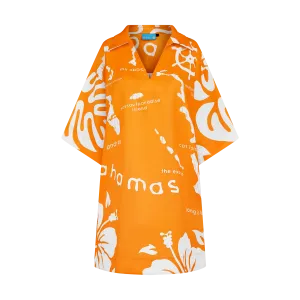 ARCHIPELAGO TUNIC DRESS-ORANGE