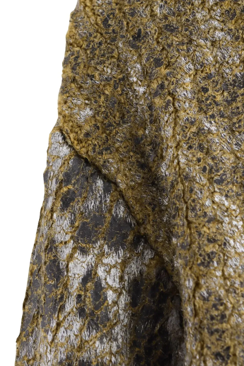 'Autumn' Gold-Plated Animal Print Knit Jacket