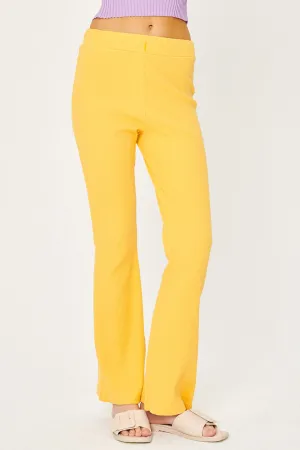 Ava Ribbed Bootcut Pants
