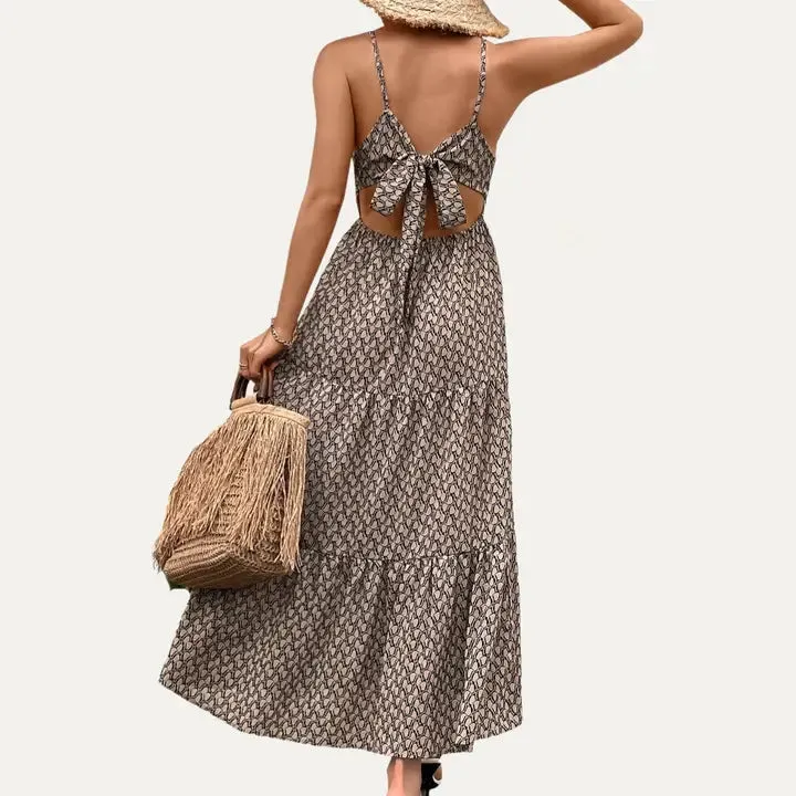 Back Tie Maxi Dress