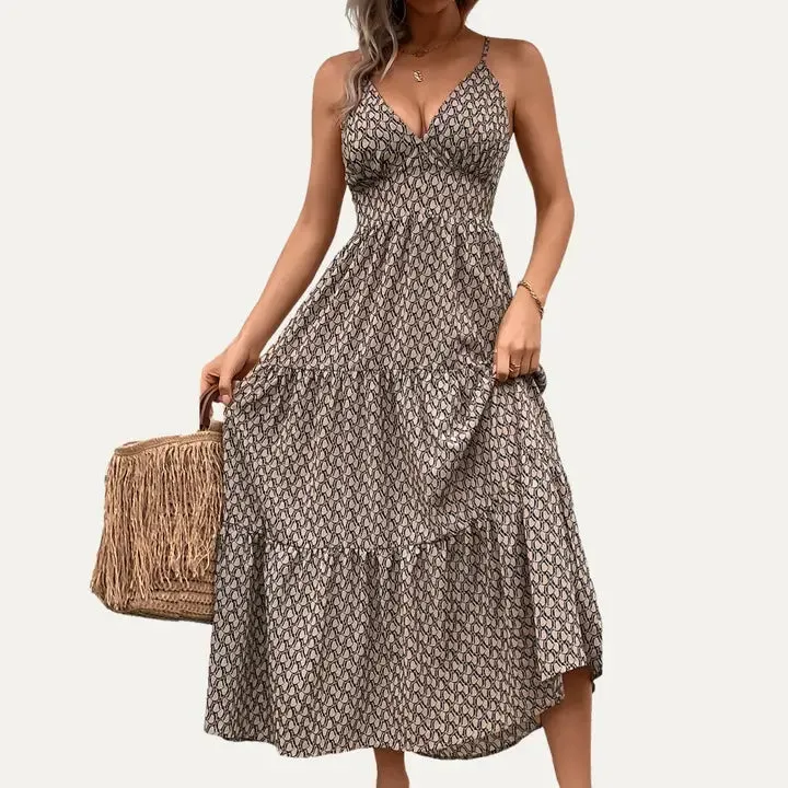 Back Tie Maxi Dress