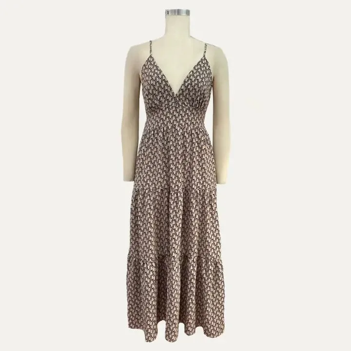 Back Tie Maxi Dress