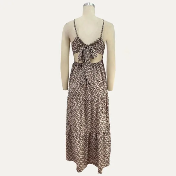 Back Tie Maxi Dress