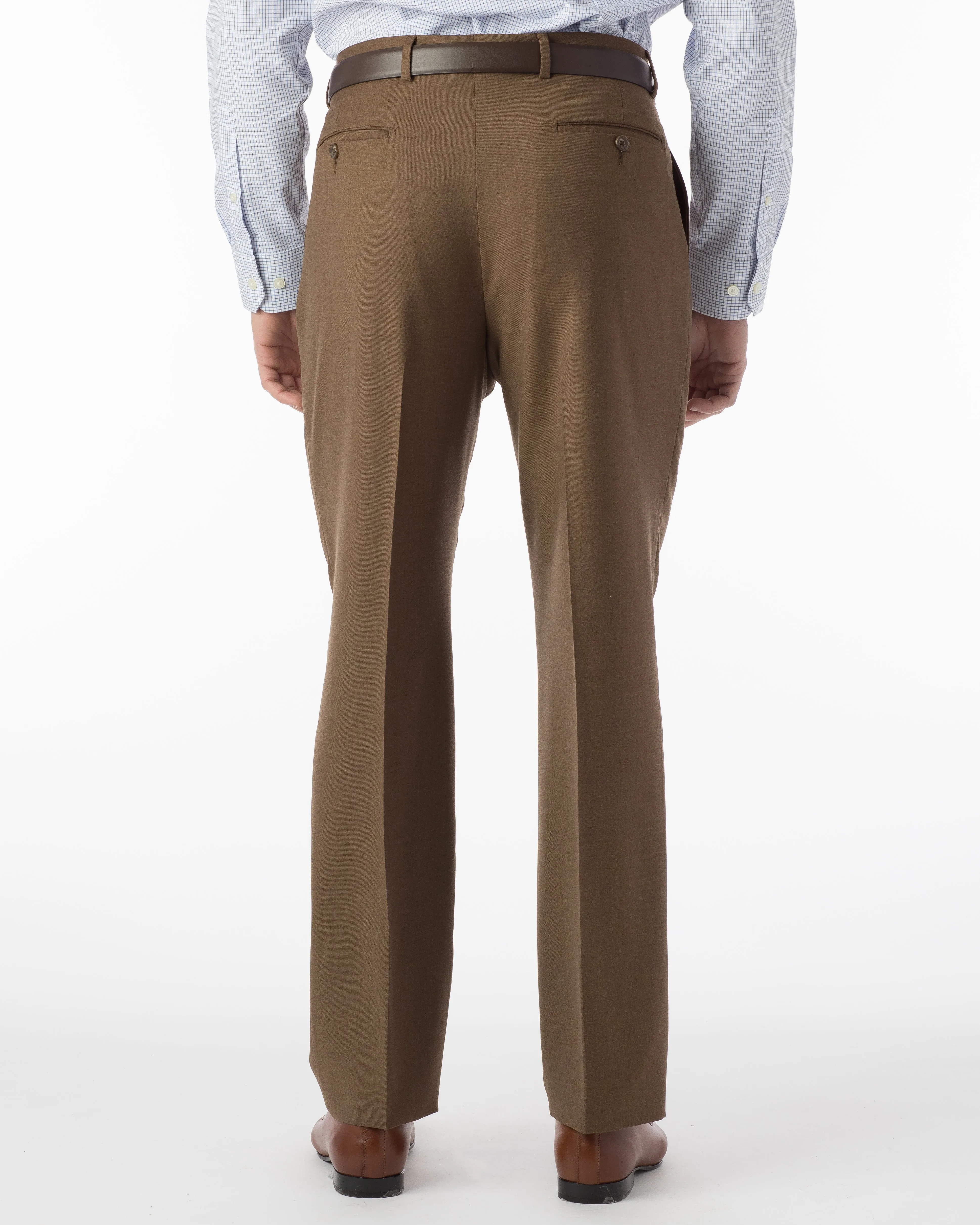 Ballin Pants - Dunhill Super 120’s 4 Harness Serge - Tabacco