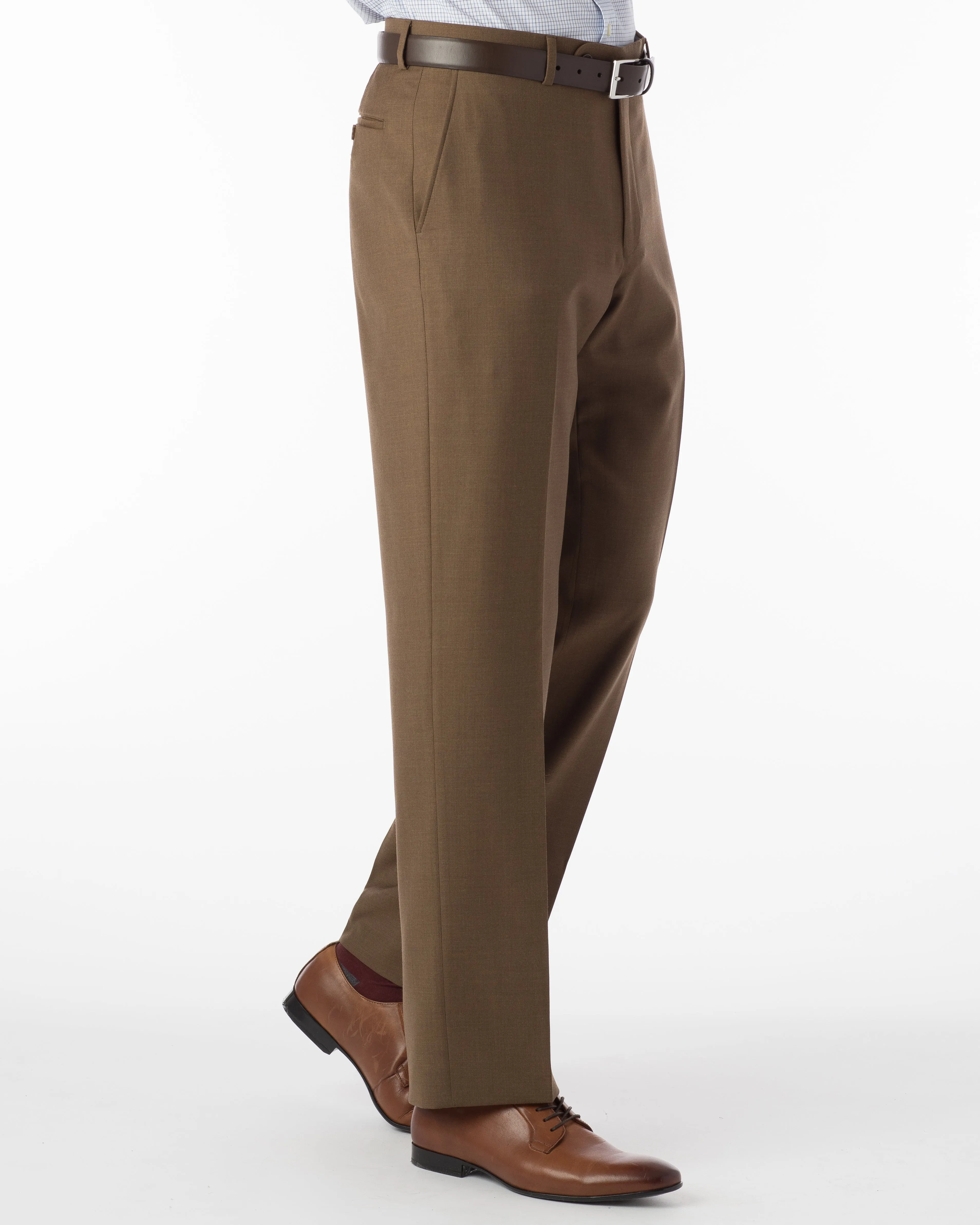 Ballin Pants - Dunhill Super 120’s 4 Harness Serge - Tabacco