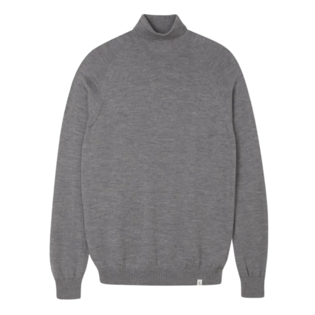 Beauford Polo Neck - Grey