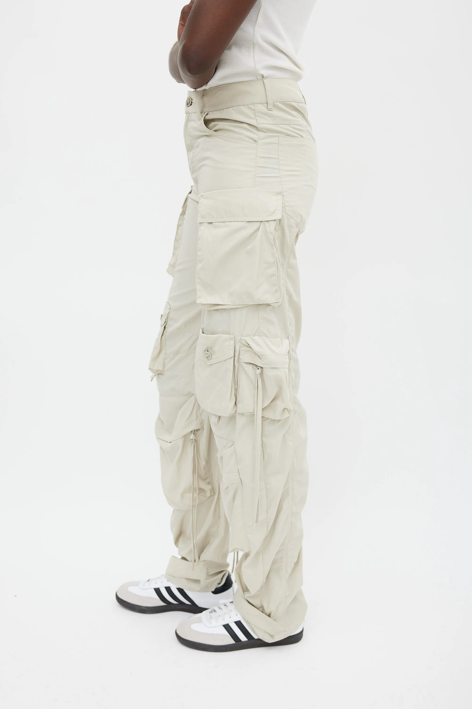Beige Fern Cargo Pant