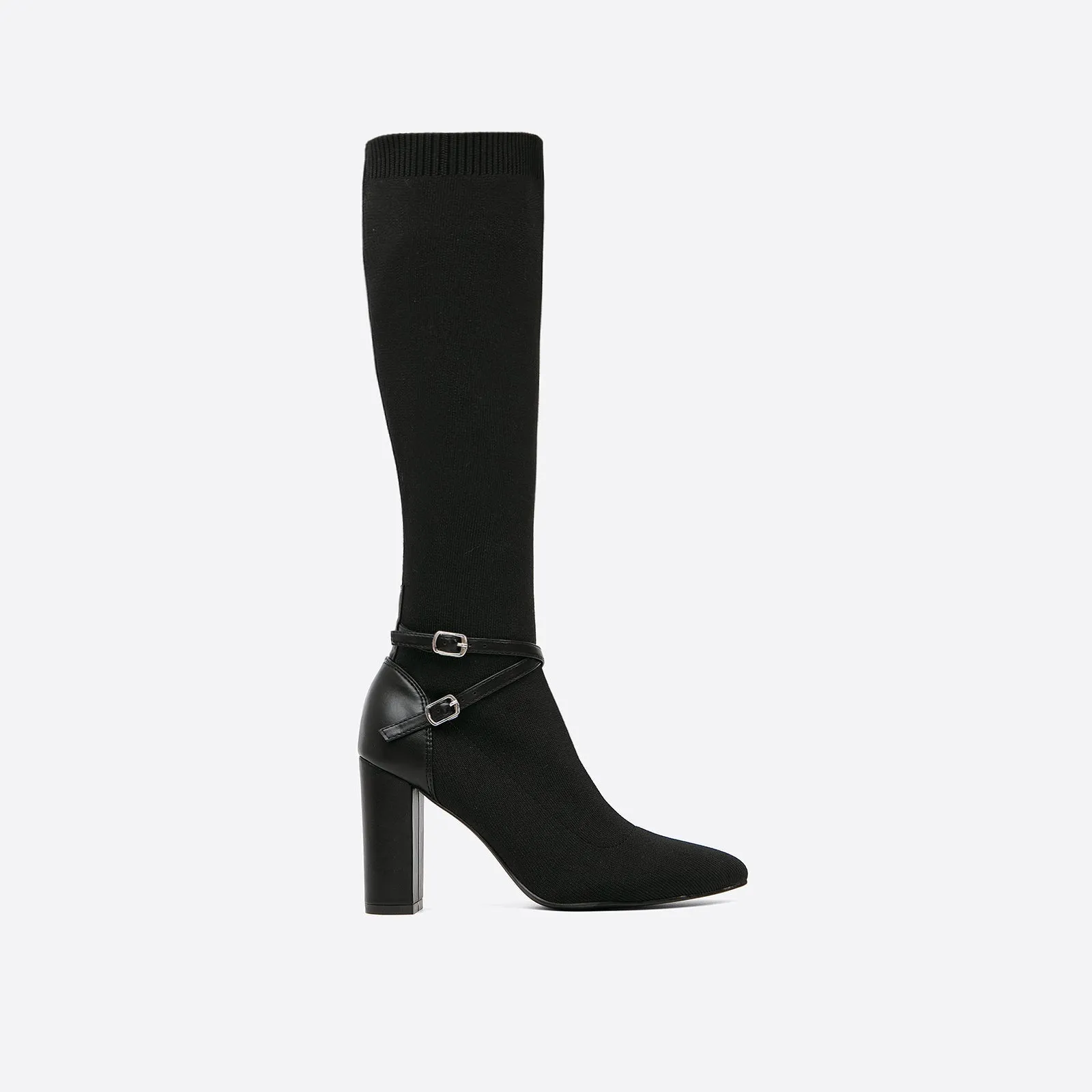 binfenxie-Women Strap Decor Heeled High Boots