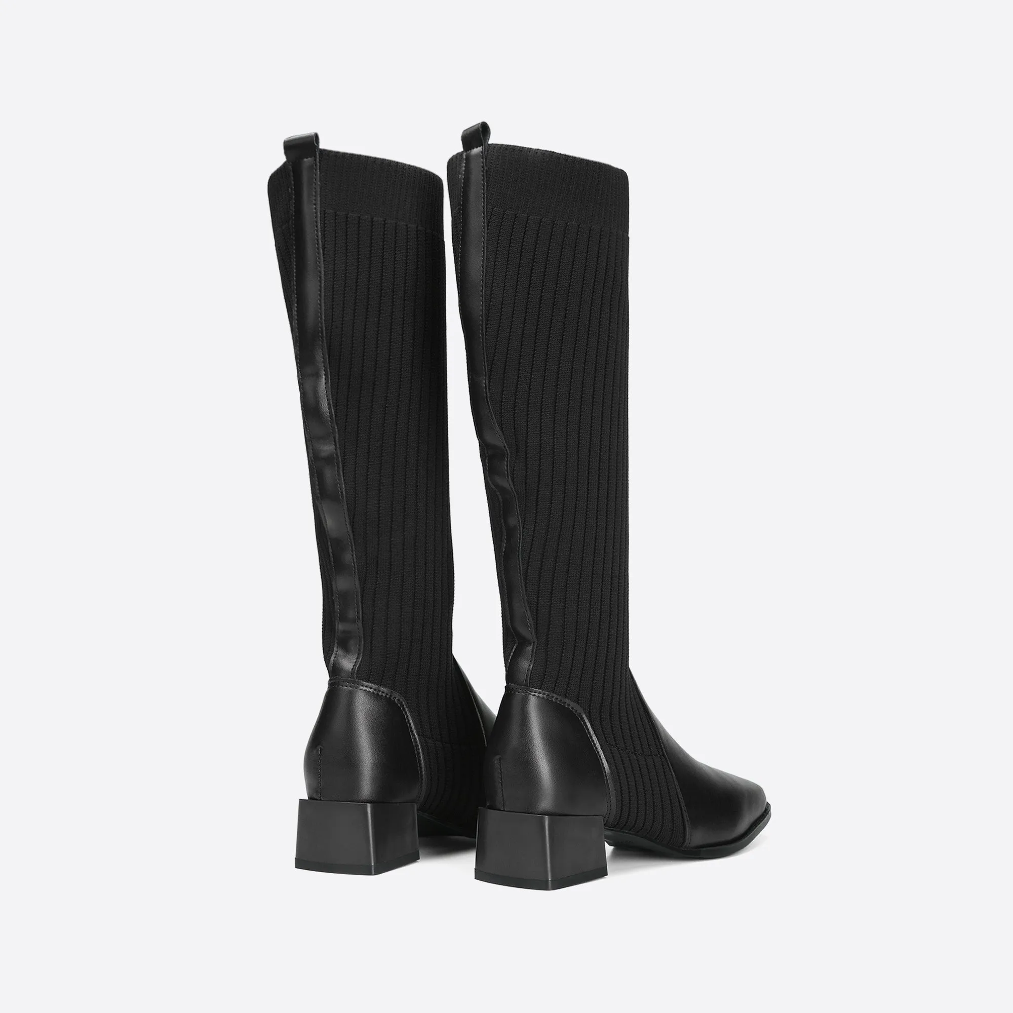 binfenxie- Women Trendy Slip On High Boots