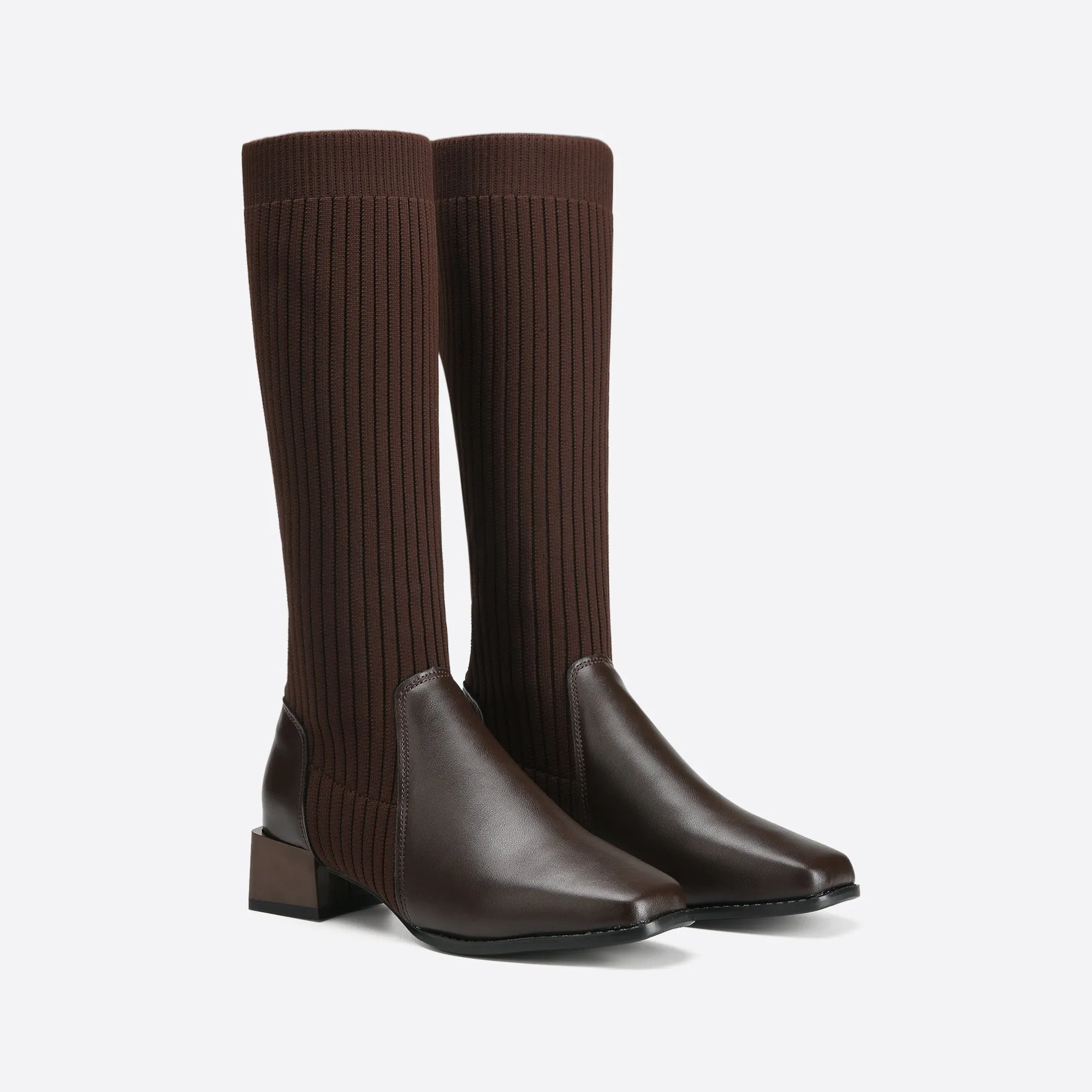 binfenxie- Women Trendy Slip On High Boots