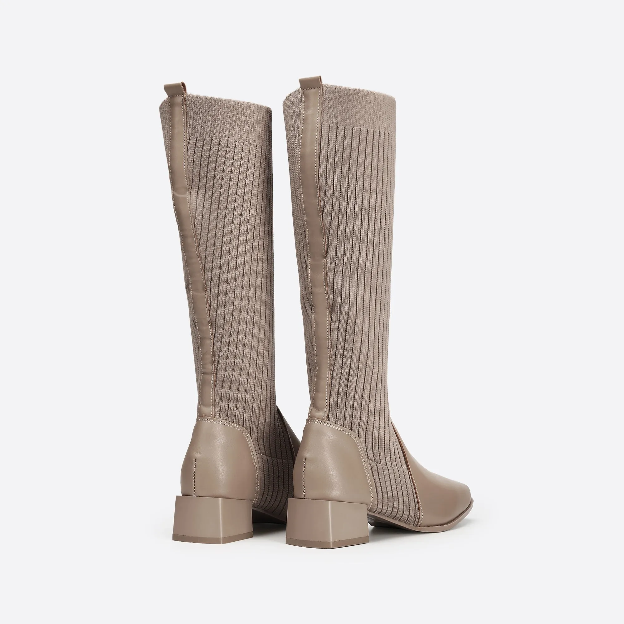 binfenxie- Women Trendy Slip On High Boots
