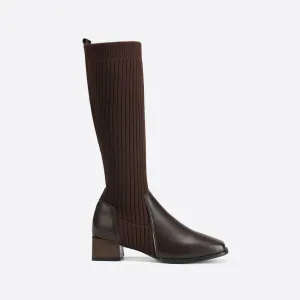 binfenxie- Women Trendy Slip On High Boots