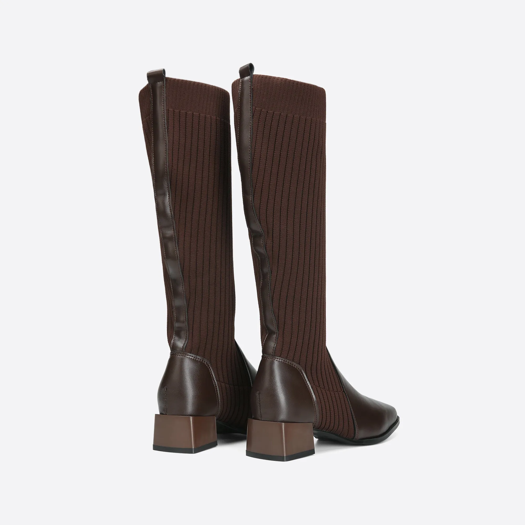 binfenxie- Women Trendy Slip On High Boots