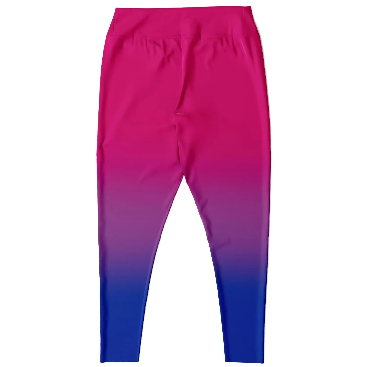 Bisexual Pride Ombre High-Waist Plus Leggings