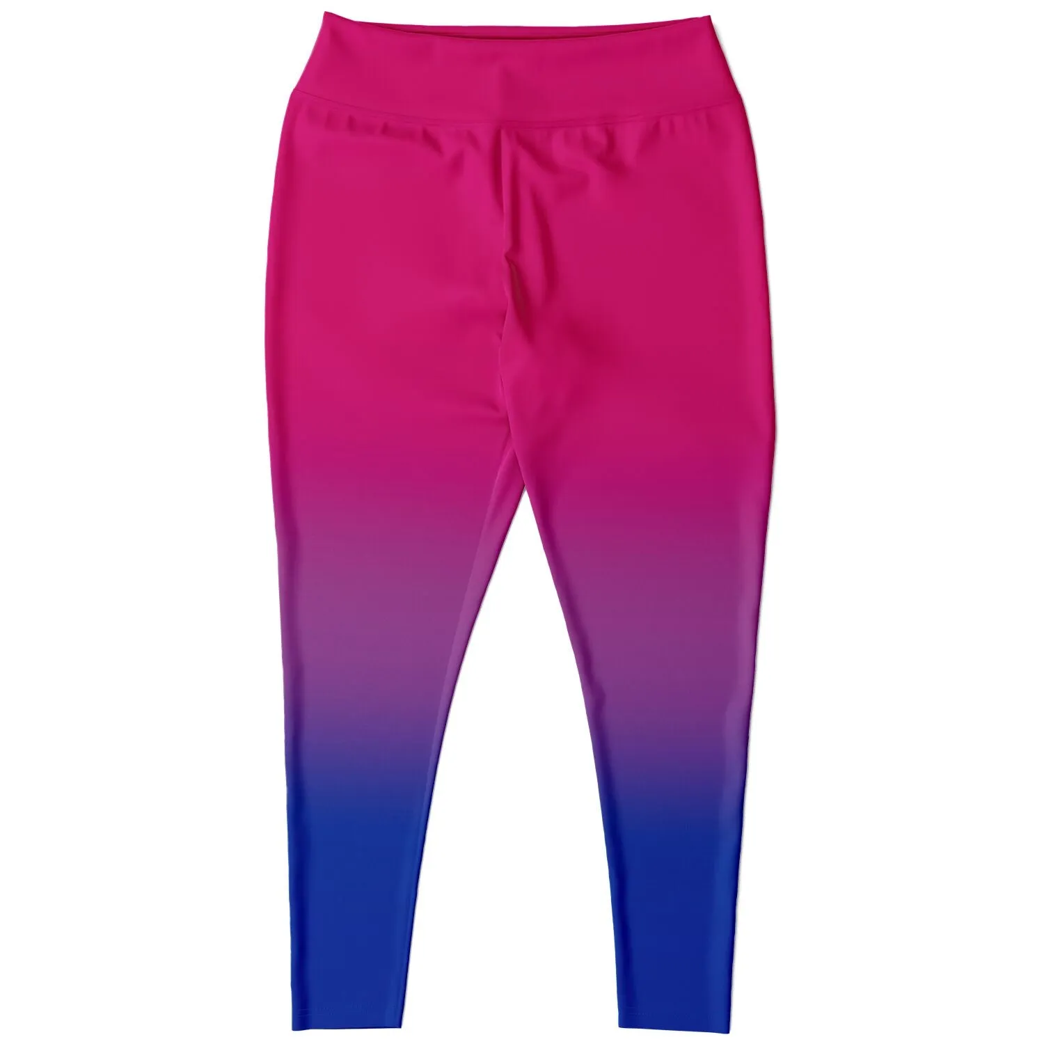 Bisexual Pride Ombre High-Waist Plus Leggings