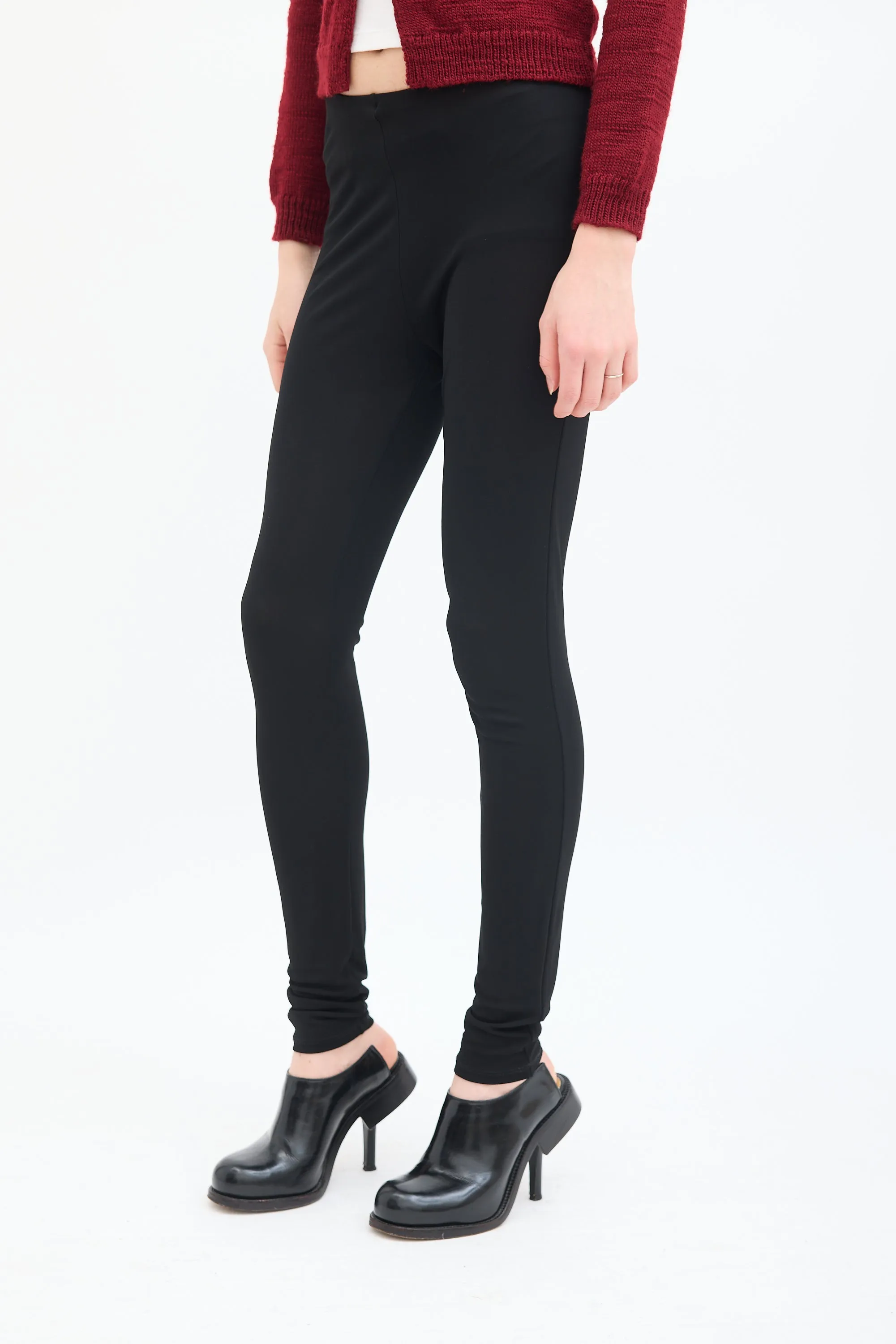 Black Sheer High Waist Legging