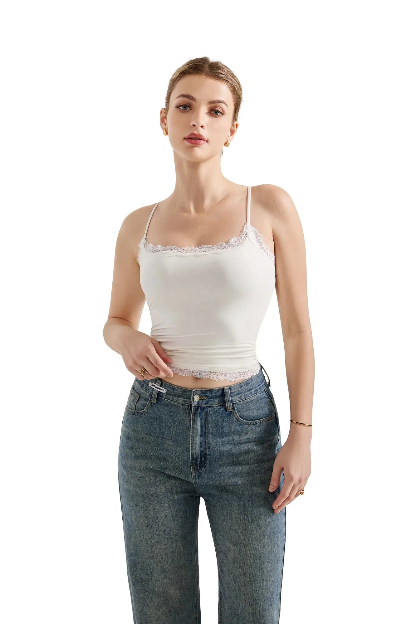 Buttery Soft Cami Lace Tank Top