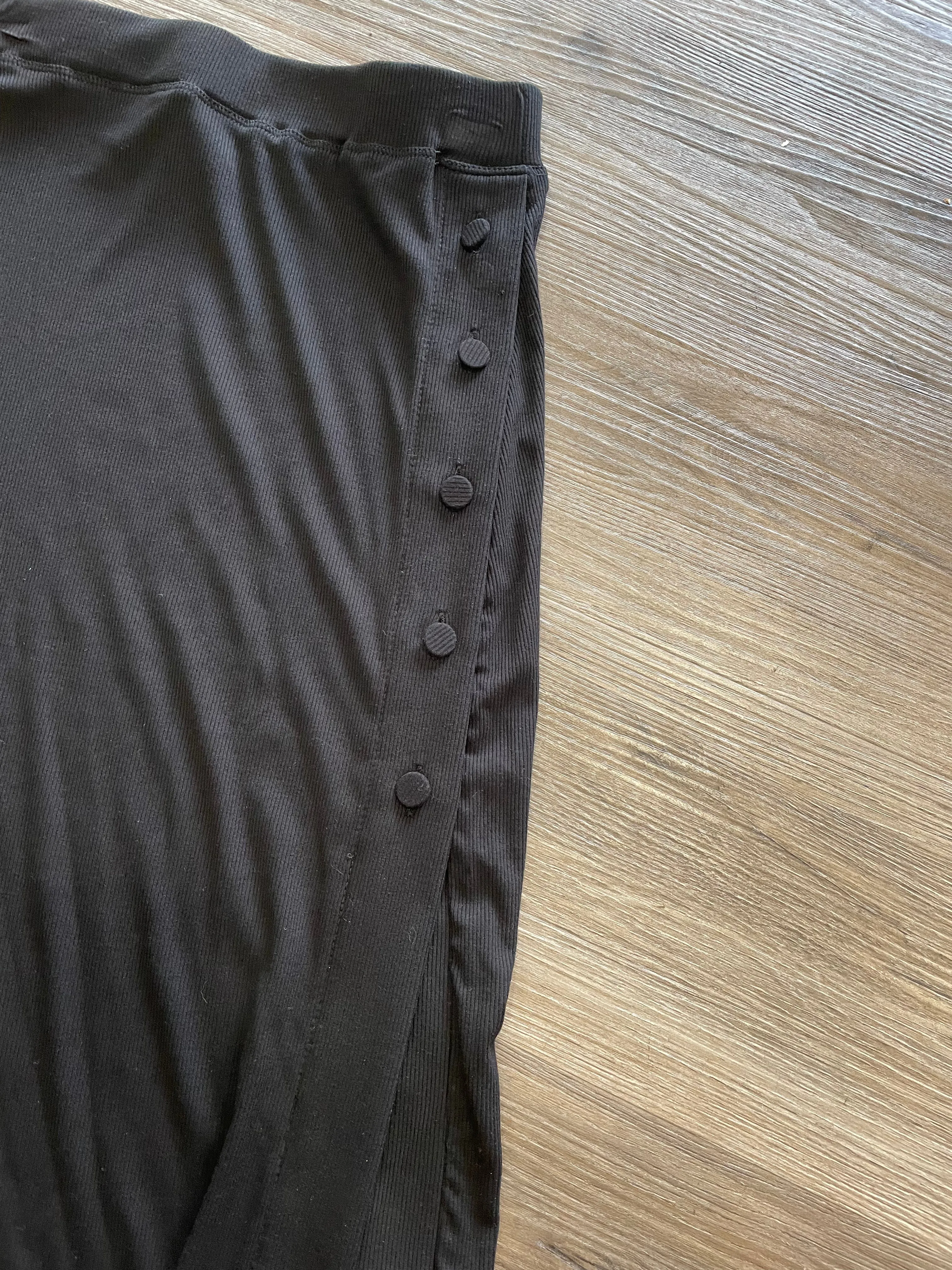 Button Maxi Skirt