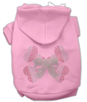 Candy Cane Crossbones Rhinestone Hoodie Pink L (14)