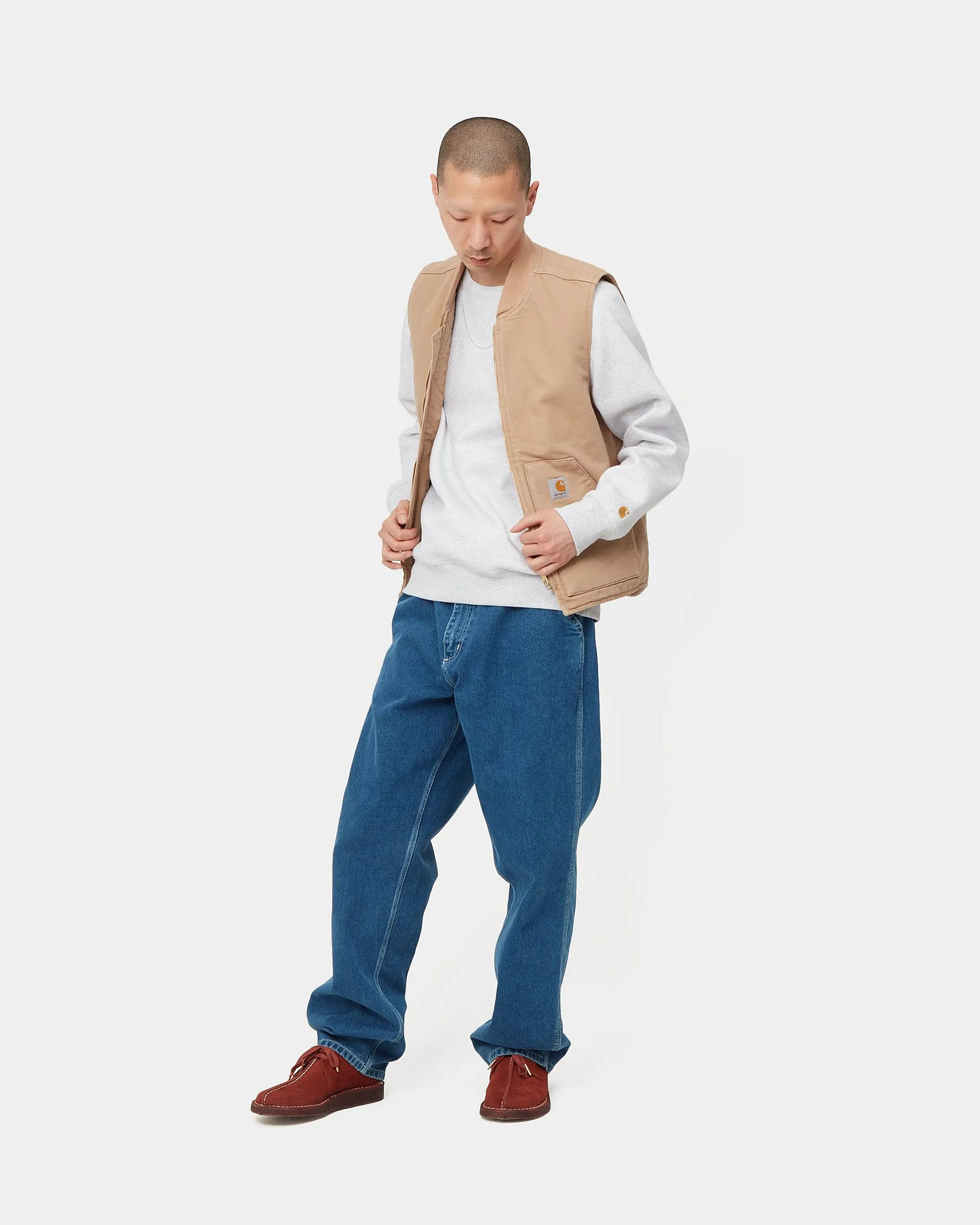 Carhartt WIP Simple Pant Loose Fit Mens Jeans - Blue Stone Washed
