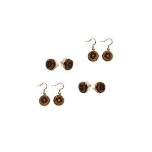 Celestial Wood Earrings | SUN MINIS