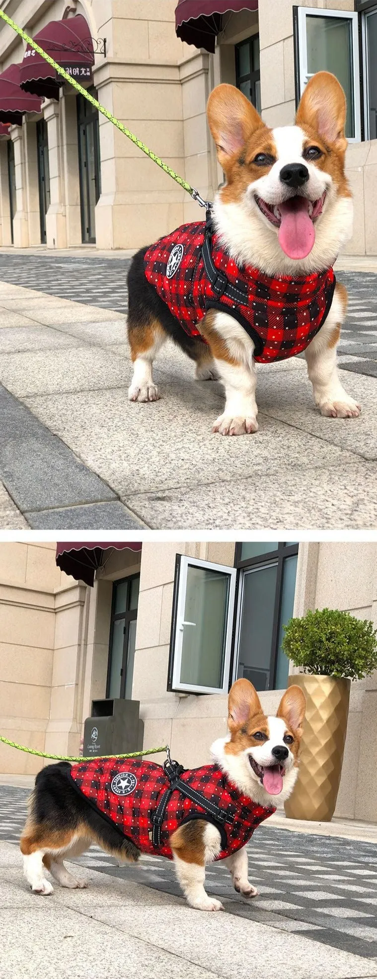 Christmas Reflective Warm Pet Coat