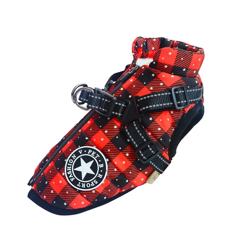 Christmas Reflective Warm Pet Coat