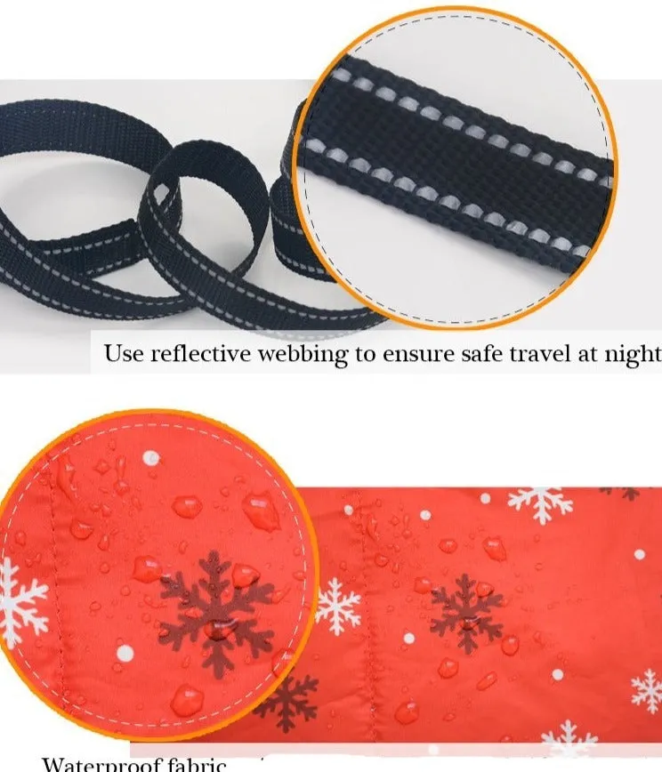 Christmas Reflective Warm Pet Coat
