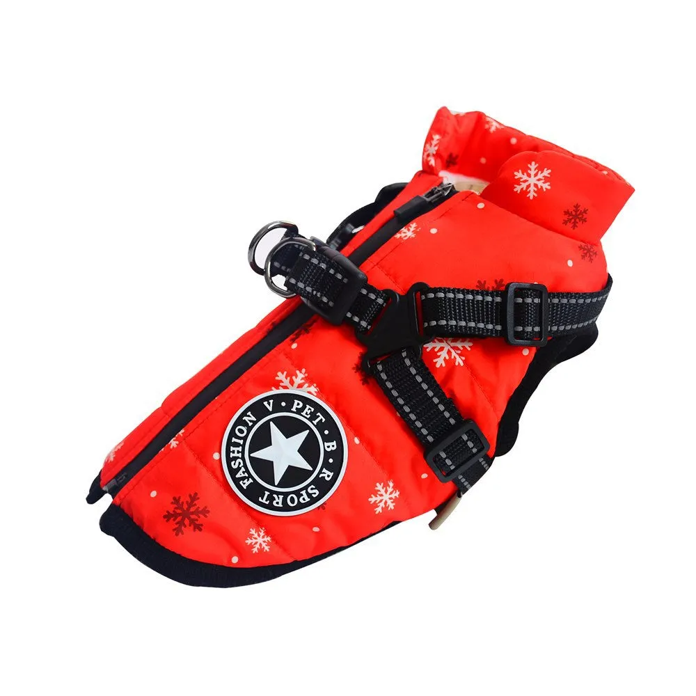 Christmas Reflective Warm Pet Coat