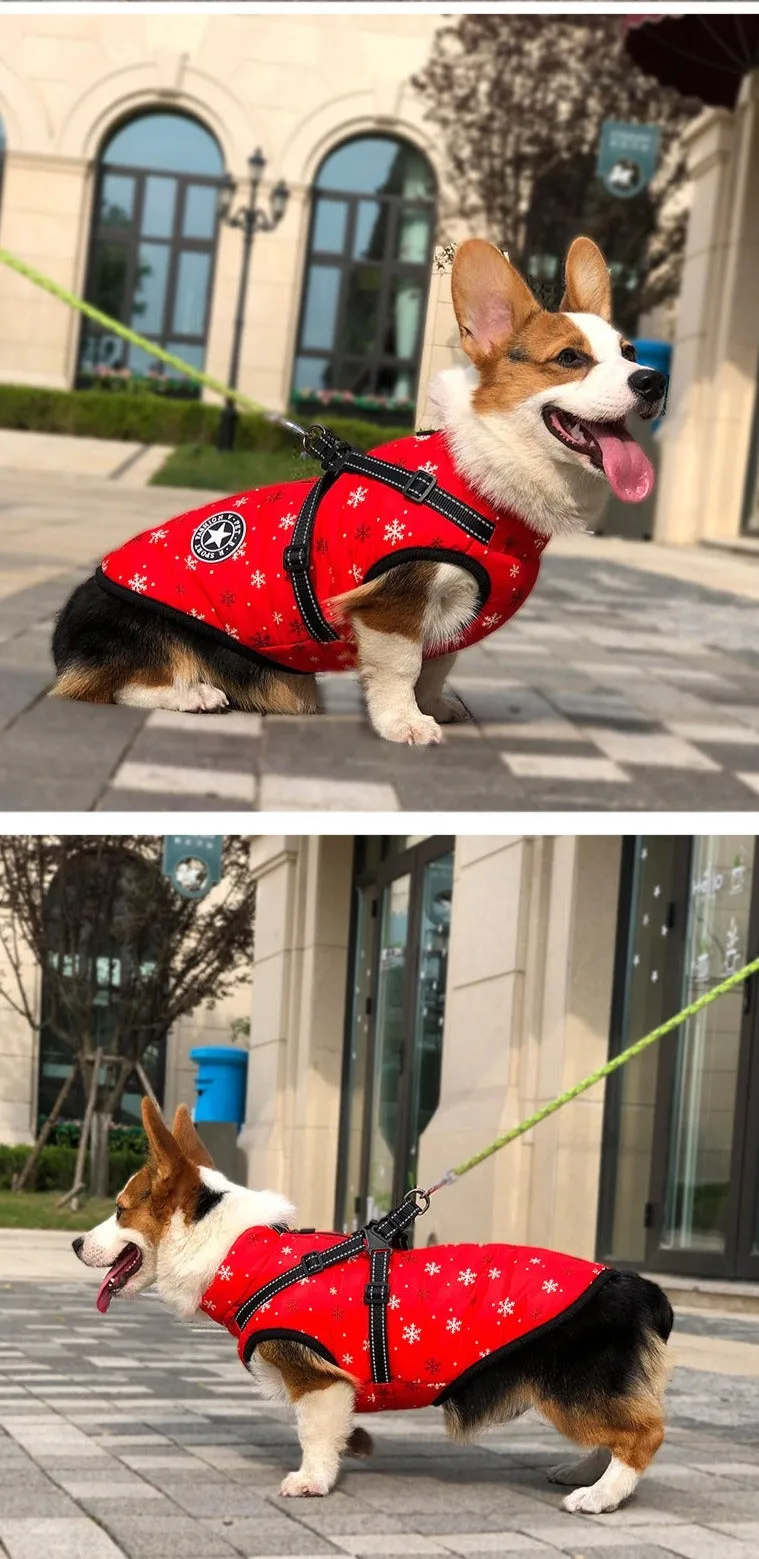 Christmas Reflective Warm Pet Coat