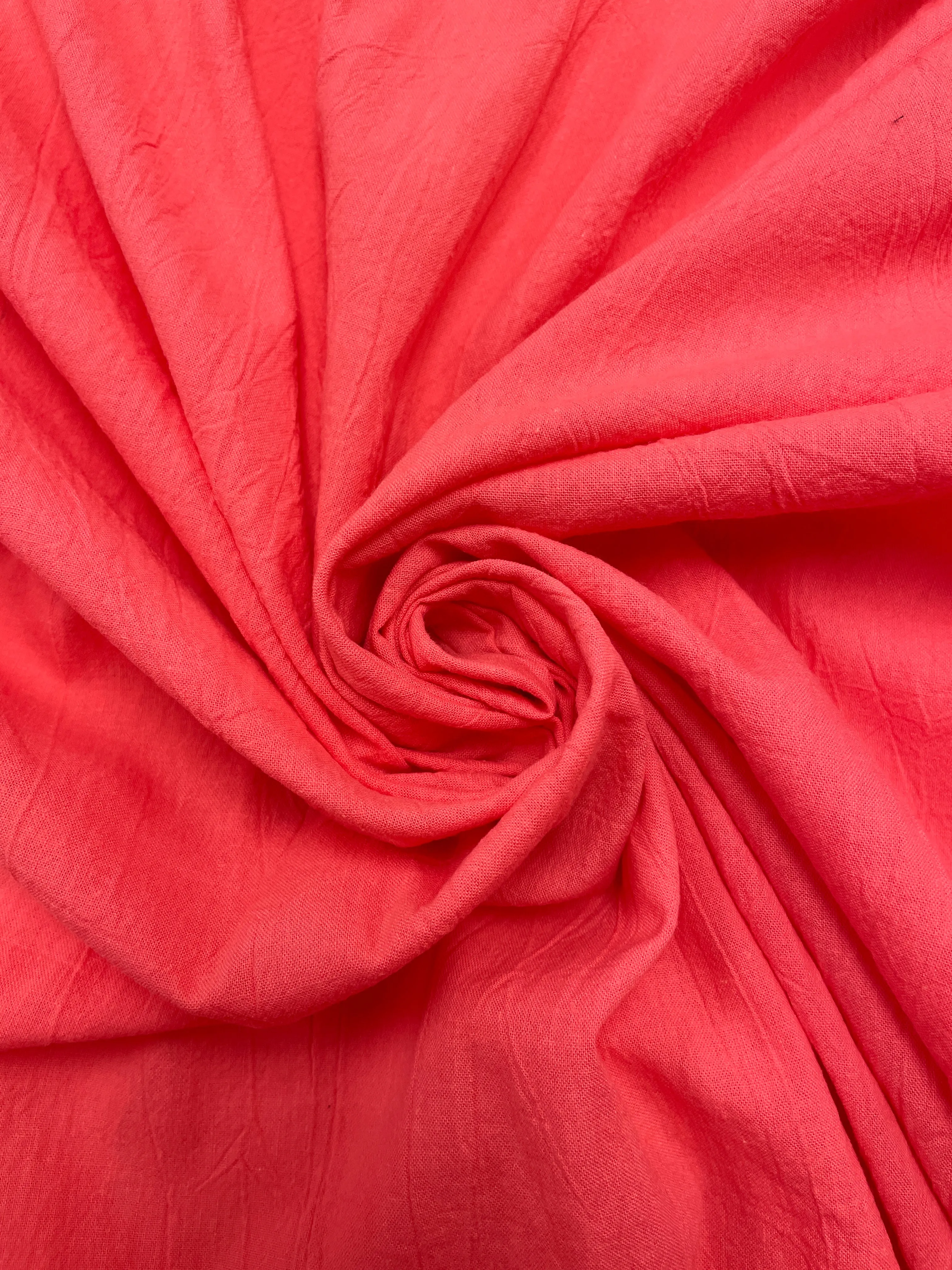 Cotton Lightweight - Salmon Pink/Orange