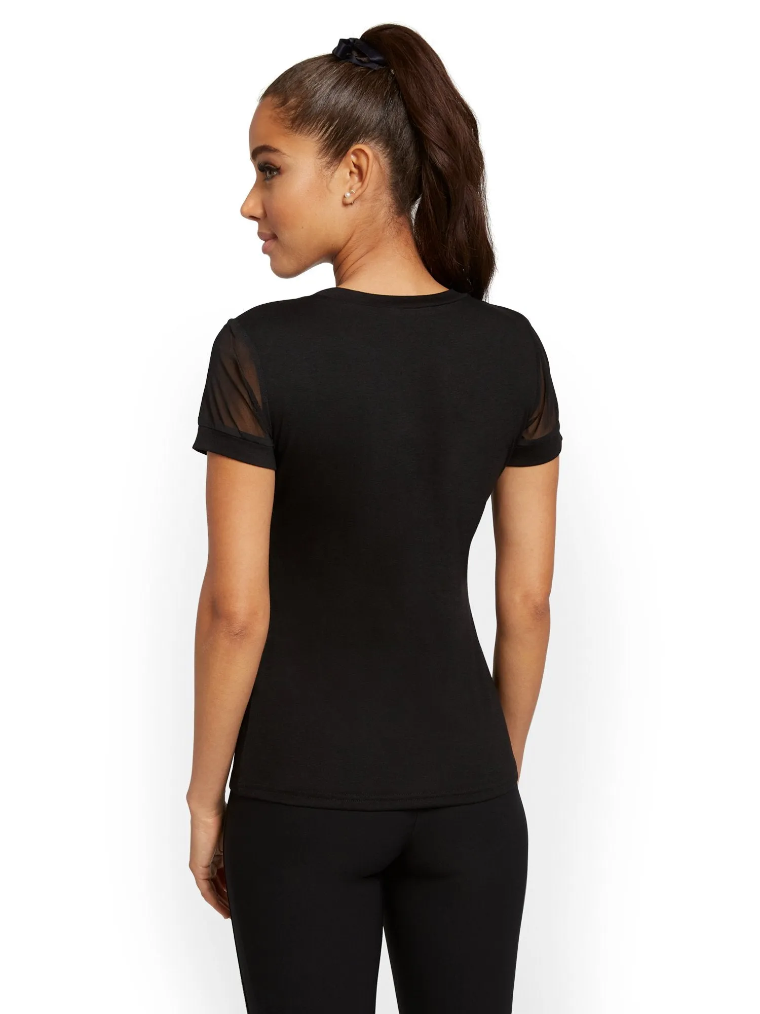 Cut-Out Neck Top