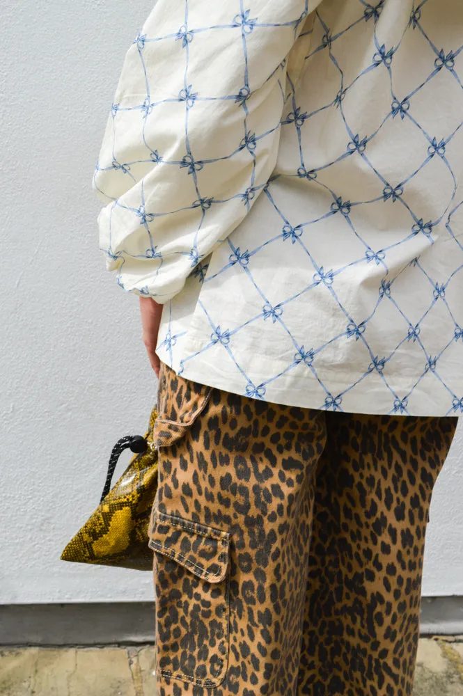 Damson Madder Leopard Cargo Jean