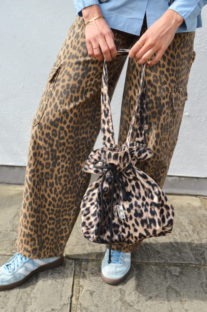 Damson Madder Leopard Cargo Jean