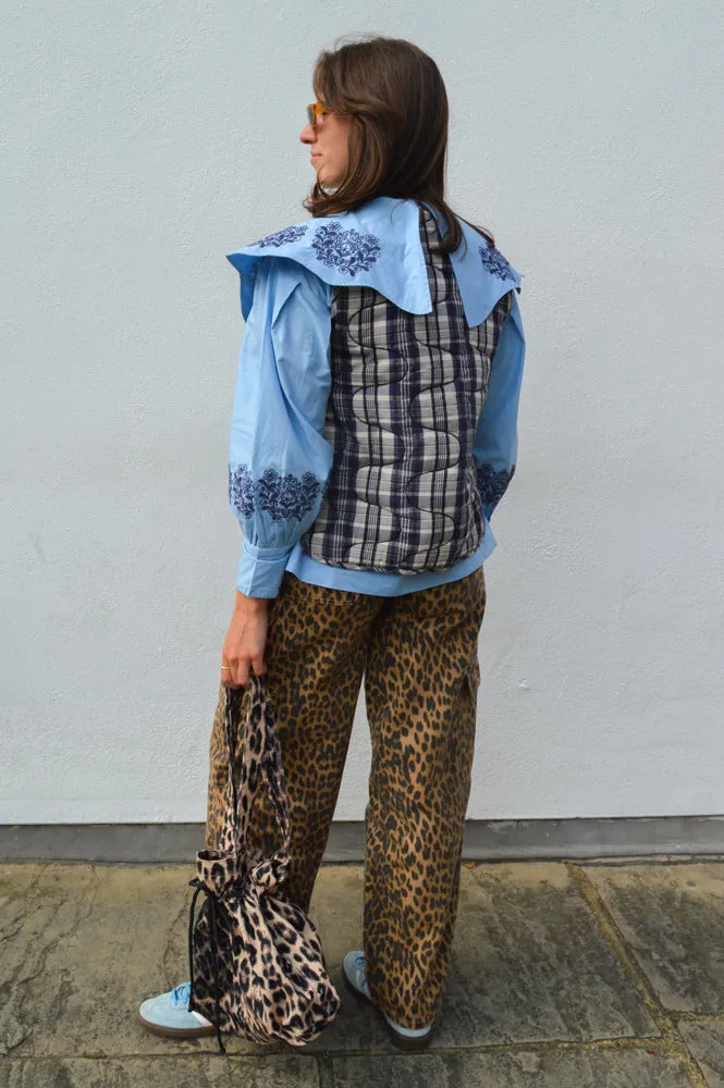 Damson Madder Leopard Cargo Jean