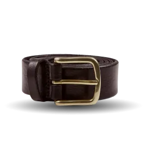 Dark Brown Saddle Leather 30mm Belt