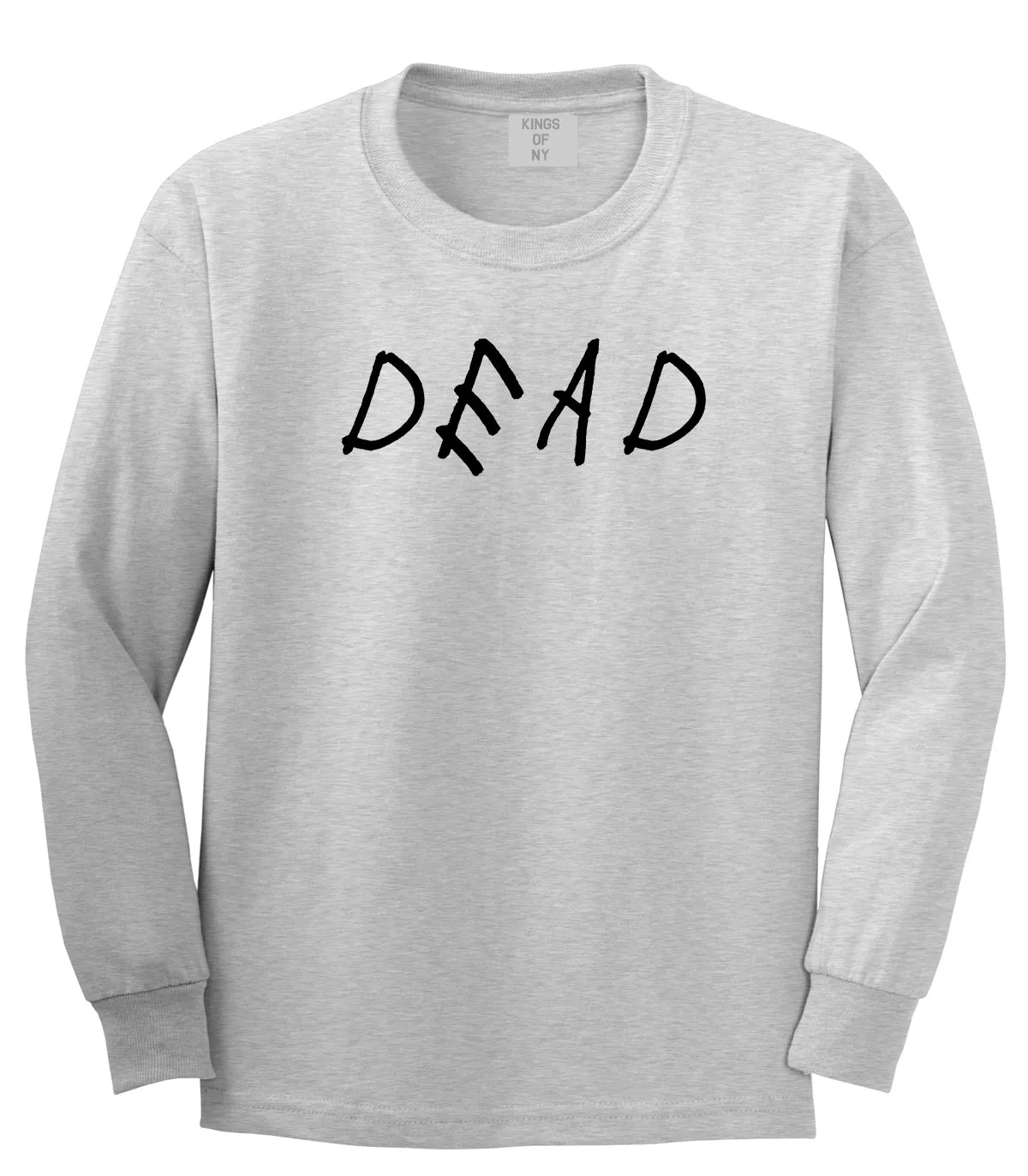 Dead Font Mens Long Sleeve T-Shirt
