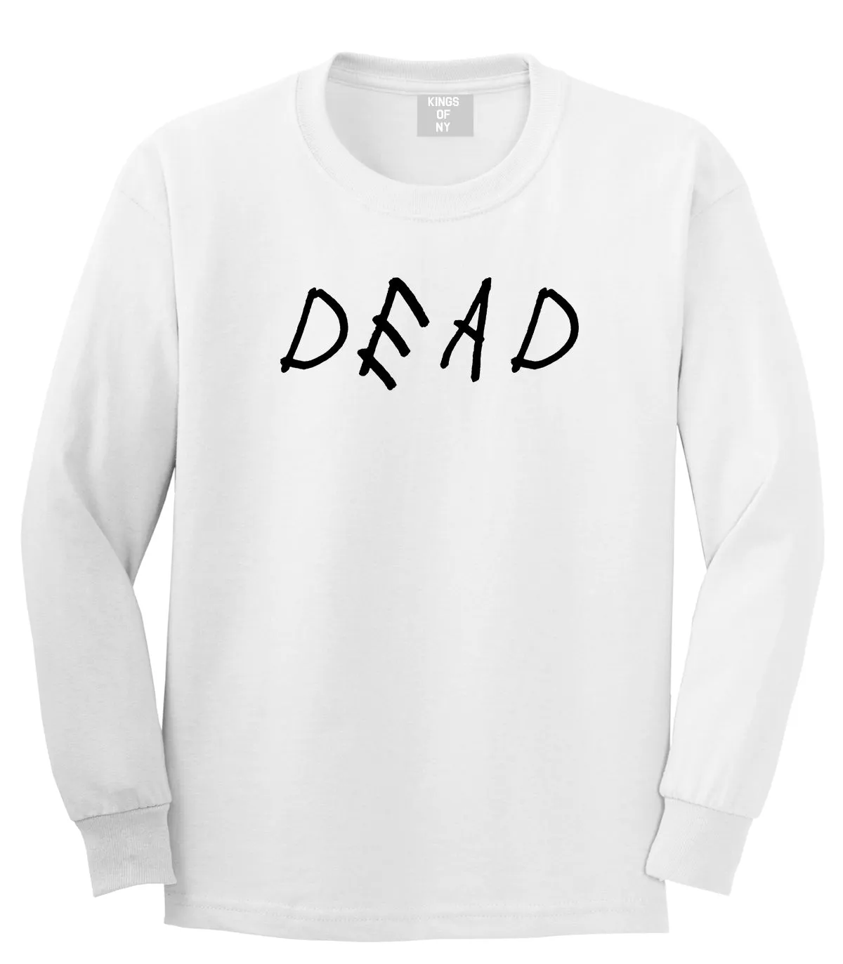 Dead Font Mens Long Sleeve T-Shirt