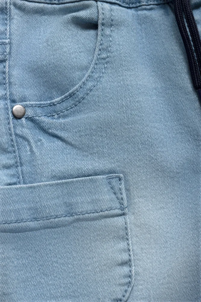 Denim Short With Pockets Blue