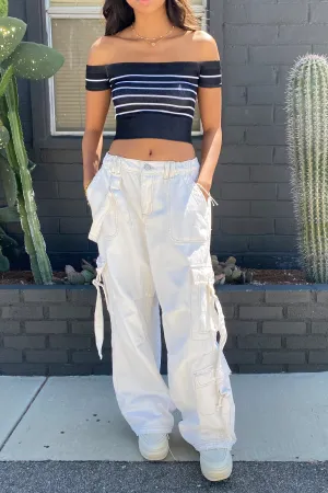 Denim Strappy Cargo Jeans by BDG
