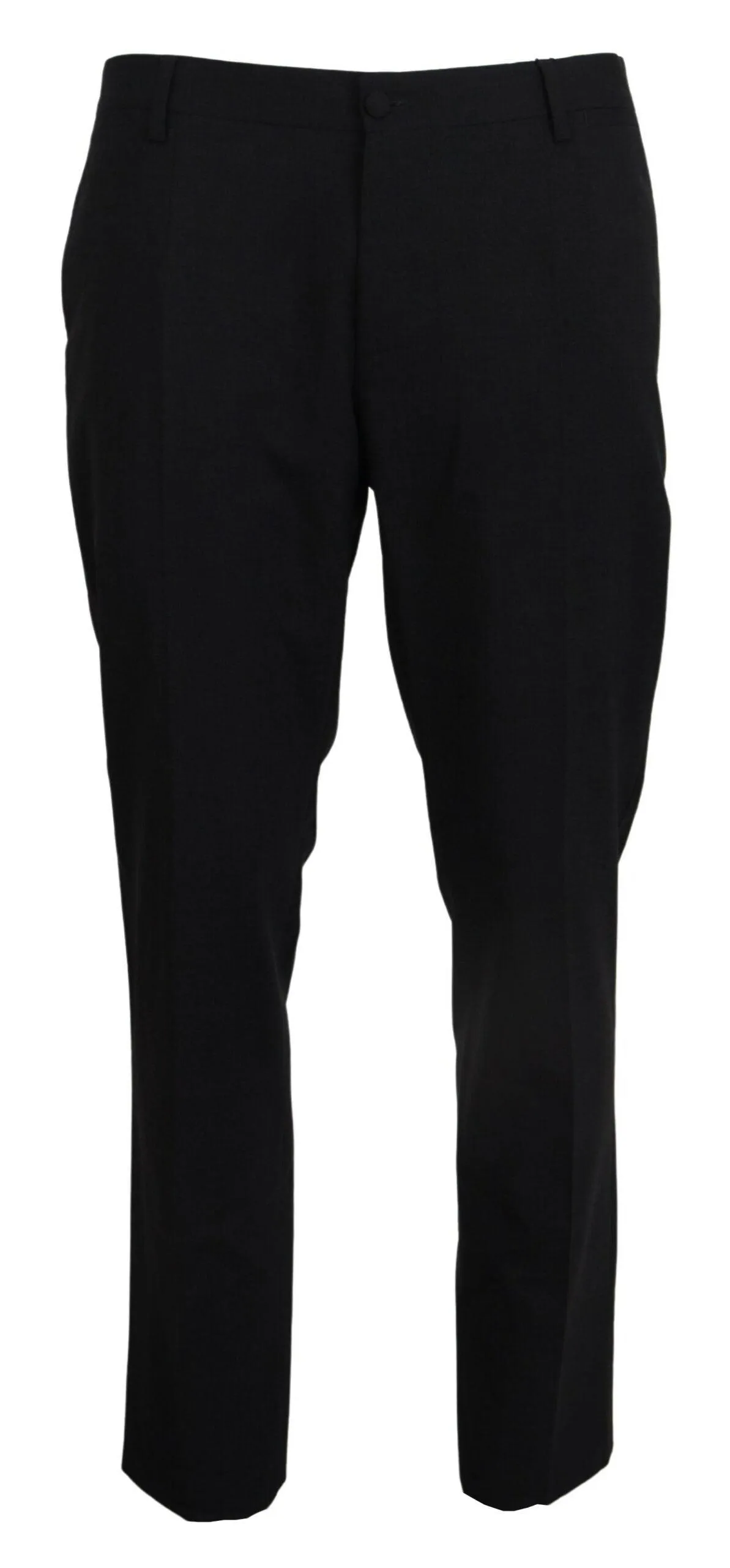 Dolce & Gabbana Gray Wool Stretch Formal Slim Fit Pant